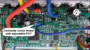 POT screw on circuit board