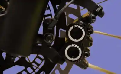 ABS wheel sensor inside disc rotor